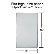 Quill Brand® Aluminum Clipboard, Legal, Silver, 8.5 x 14, 1/PK