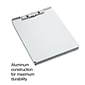 Quill Brand® Aluminum Storage Clipboard, Letter, Silver, 12-3/4" x 9-1/4" x 1-1/8", 1/Pk