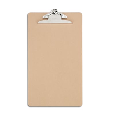 Staples Hardboard Clipboard, Legal Size, Brown (28385)