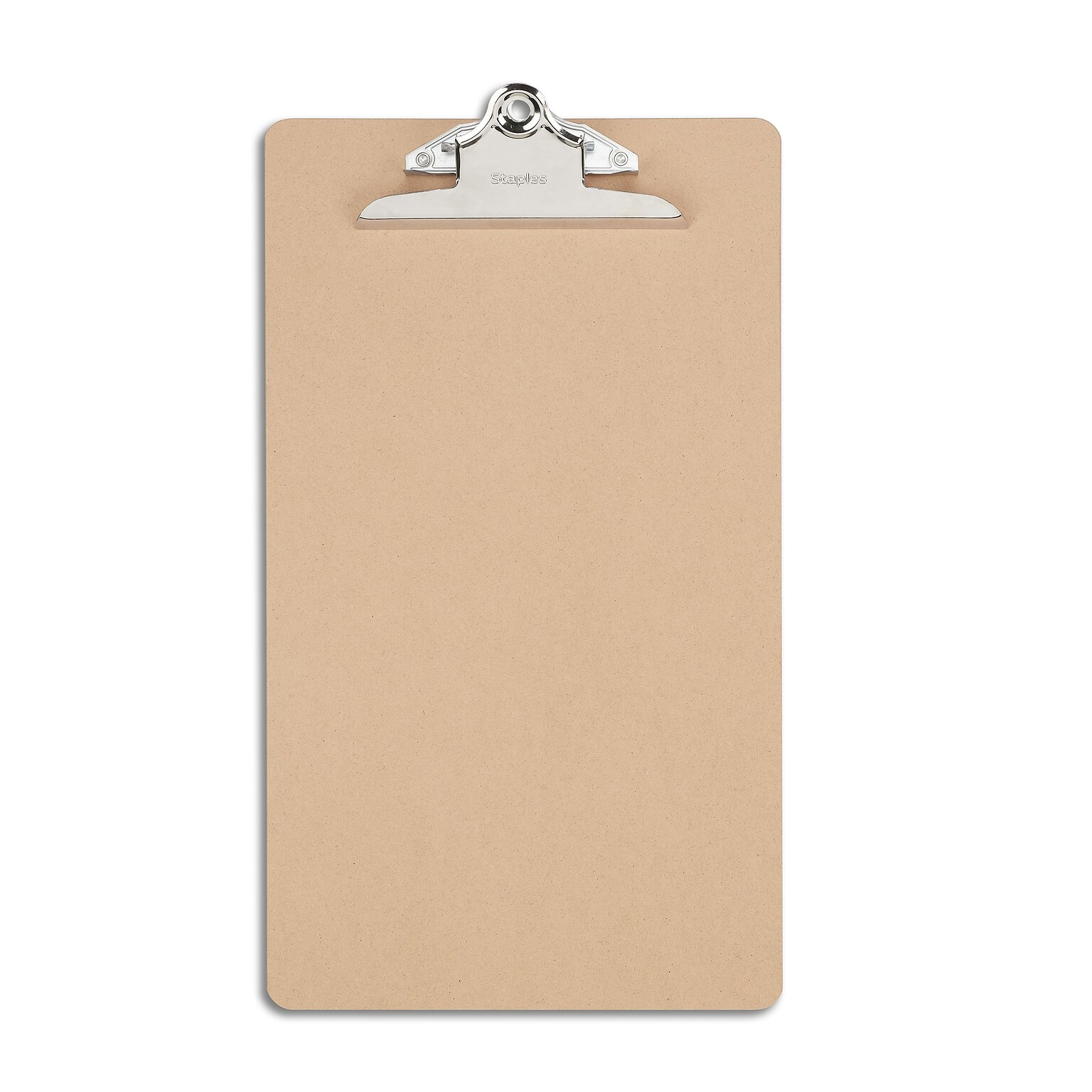 Staples Hardboard Clipboard, Legal Size, Brown (28385)