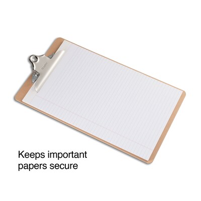 Staples Hardboard Clipboard, Legal Size, Brown (28385)