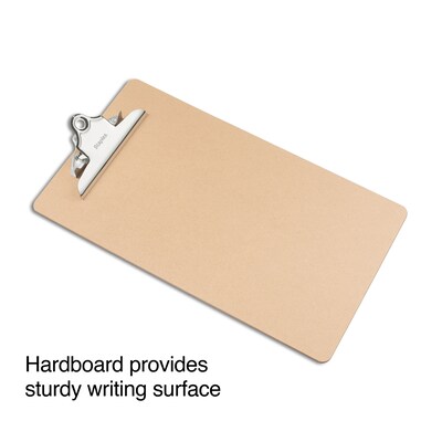 Staples Hardboard Clipboard, Legal Size, Brown (28385)