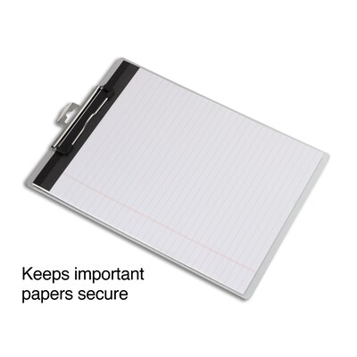 Staples® Aluminum Clipboard; Letter Size, Silver , 9" x 12", 1/PK