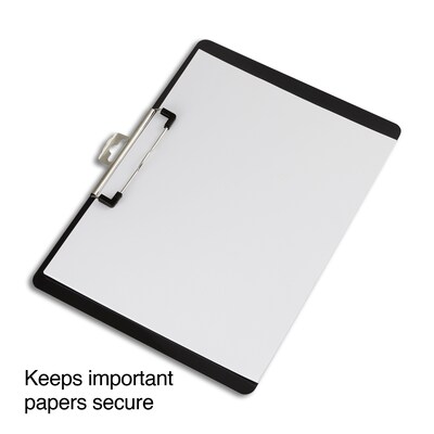 Staples® Pastic Landscape Clipboard, Letter Size, 8.8" x 12.4", Black (28526)