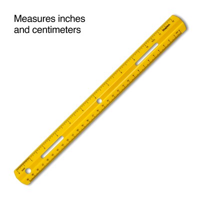 Staples 12 Plastic Ruler, Assorted Colors (51884)