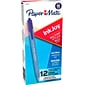 Paper Mate InkJoy 100 RT Retractable Ballpoint Pen, Medium Point, Blue Ink, Dozen (1803473)