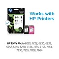 HP 64XL/64 Black High Yield and Tri-Color Standard Yield Ink Cartridges, 2/Pack (3YP23AN#140)