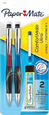 Paper Mate ComfortMate Mechanical Pencil, 0.5mm, #2 Medium Lead, 2/Pack (1738795)