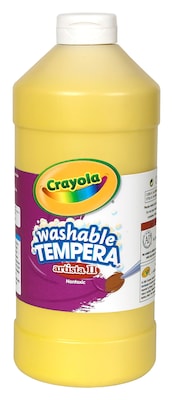 Crayola Artista Ii Liquid Tempera Paint Yellow 32 Oz. [Pack Of 3] (3PK-54-3132-034)