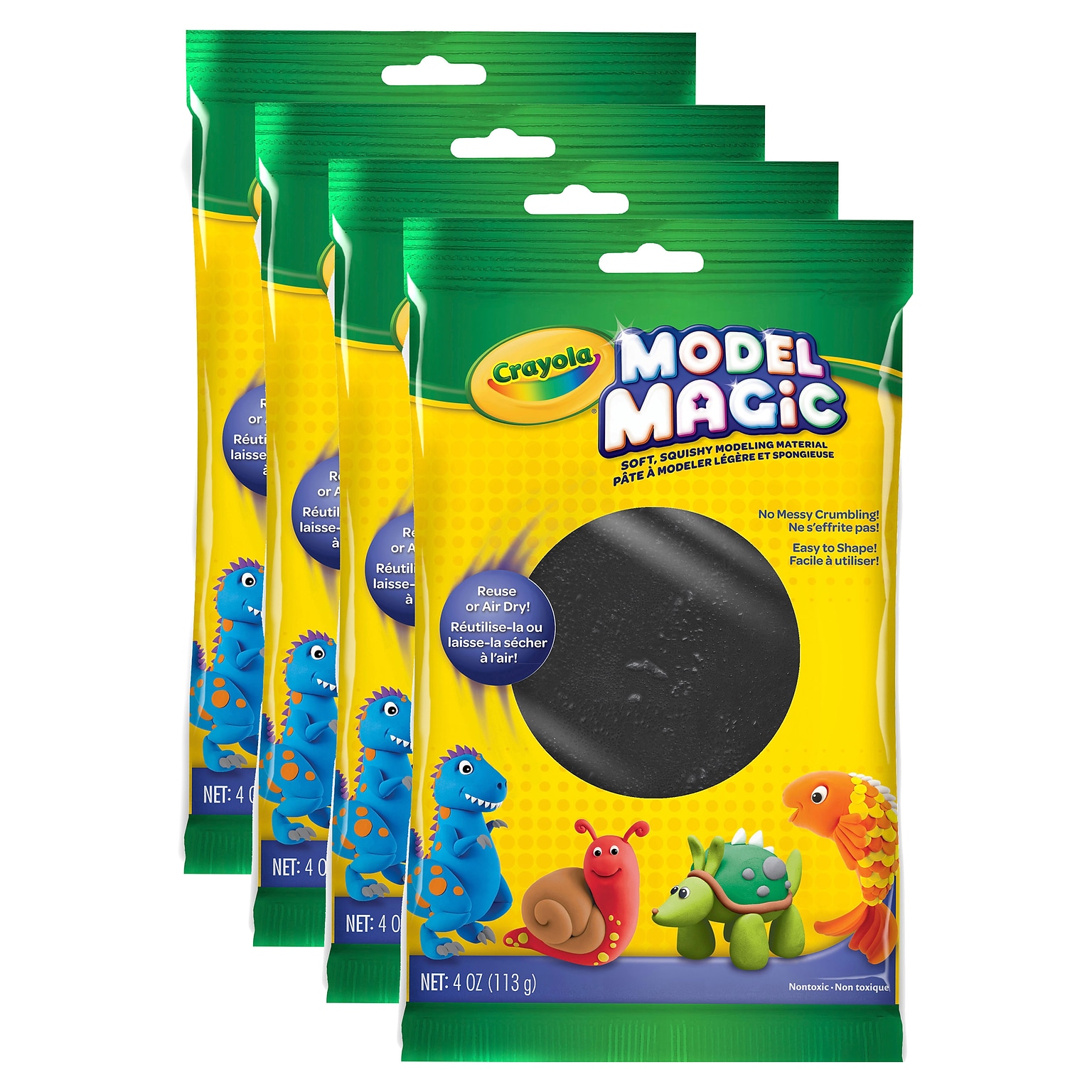 Crayola Model Magic Black 4 Oz. Each [Pack Of 4] (4PK-57-4451)