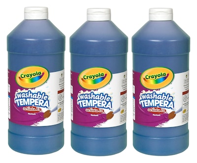 Crayola Artista Ii Liquid Tempera Paint Blue 32 Oz. [Pack Of 3] (3PK-54-3132-042)