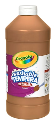 Crayola Artista Ii Liquid Tempera Paint Brown 32 Oz. [Pack Of 3] (3PK-54-3132-007)