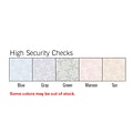 Custom High Security Lined Laser Top Check, 1 Ply, 1 Color Printing, 8-1/2 x 11, 500/Pk
