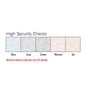 Custom High Security Laser Middle Check, 1 Ply, 1 Color Printing, 8-1/2 x 11, 500/Pk