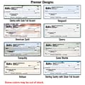 Custom 3-On-A-Page Business Size Checks, Side-Tear Voucher, Premium Color, 1 Ply, 1 Color Printing,