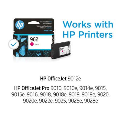 HP 962 Magenta Standard Yield Ink Cartridge (3HZ97AN#140), print up to 700 pages