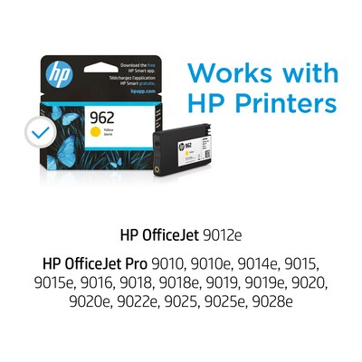 HP 962 Yellow Standard Yield Ink Cartridge (3HZ98AN#140)