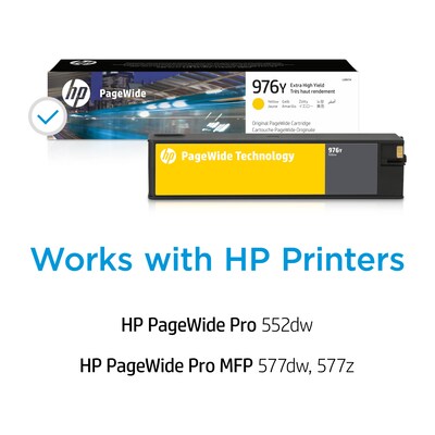 HP 976Y Yellow Extra High Yield Ink Cartridge (L0R07A)