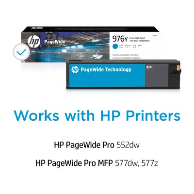 HP 976Y Cyan Extra High Yield Ink Cartridge (L0R05A)