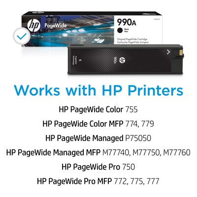 HP 990A Black Standard Yield Ink Cartridge (M0J85AN)