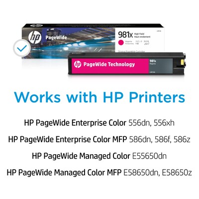 HP 981X Magenta High Yield Ink Cartridge (L0R10A)