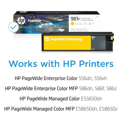 HP 981Y Yellow Extra High Yield Ink Cartridge (L0R15A)