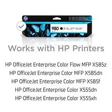 HP 980 Black Standard Yield Ink Cartridge (D8J10A)