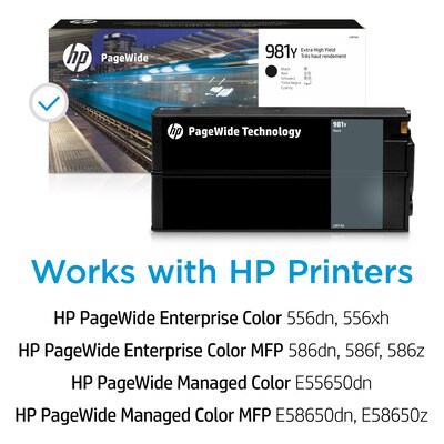 HP 981Y Black Extra High Yield Ink Cartridge  (L0R16A)