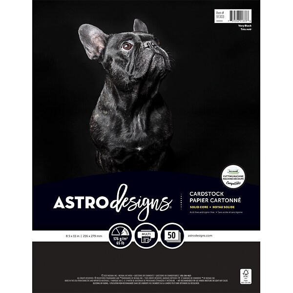 Neenah Astrobrights Premium Color Card Stock, 65 lb, 8.5 x 11 Inches, 250  Sheets, Re-Entry Red