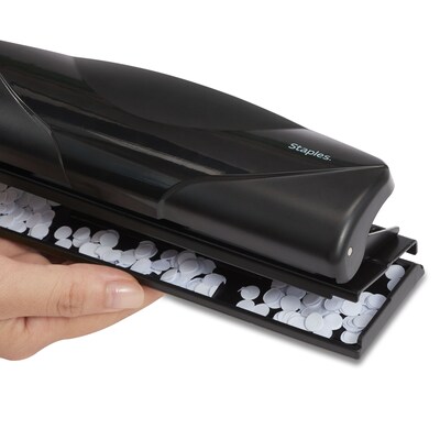 Staples Mini 3-Hole Punch, 6 Sheet Capacity, Black (21419-CC)