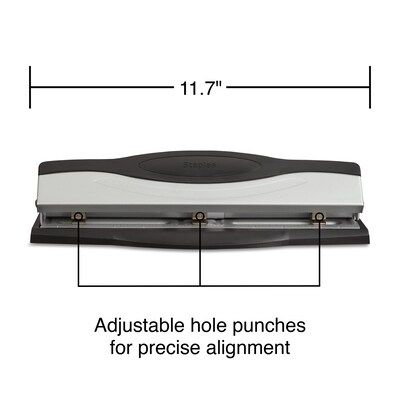 Staples® Adjustable 3-hole punch