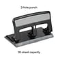 One-Touch® 30-Sheet Heavy-Duty 3-Hole Punch