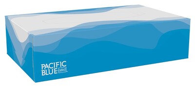 Pacific Blue Select Facial Tissue, 2-ply, 100 Tissues/Box, 30 Boxes/Carton (48100)