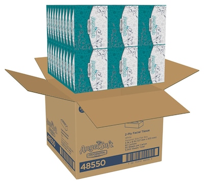 Angel Soft Professional Series Standard Facial Tissue, 2-Ply, 50 Sheets/Box, 60/Carton (48550)