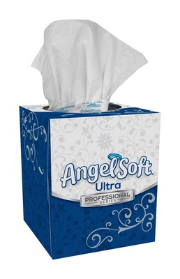 Angel Soft Ultra Professional Series Standard Facial Tissue, 2-Ply, 96 Sheets/Box, 36 Boxes/Pack (46560)