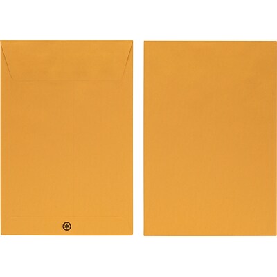 Quill Brand® Easy Close Catalog Envelope, 6 x 9, Brown Kraft, 500/Box (PS6928B)