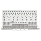 Azar 24 x 48-inch White Pegboard Organizer Kit, Each (900988-WHT)