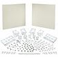 Azar 24 x 48-inch White Pegboard Organizer Kit Each