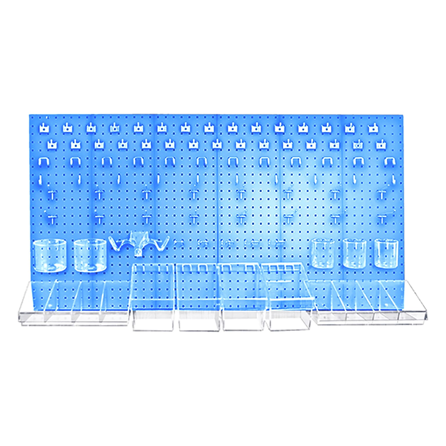 Azar 24 x 48-inch Blue Pegboard Organizer Kit Each