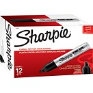 Sharpie King Size Permanent Marker, Chisel Tip, Black, Dozen (15001)