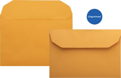 Quill Brand® Ungummed Side Opening Catalog Envelope, 10 x 15, Brown-Kraft, 100/Box (UG1015OS)