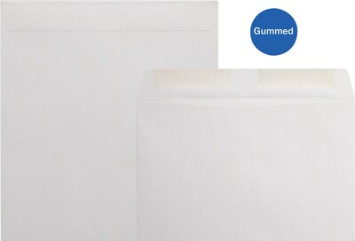 Quill Brand® Gummed Kraft Catalog Envelope, 10 x 13, Gray, 100/Box (OE101328GY)