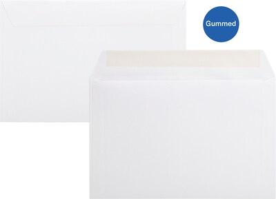 Quill Brand® Gummed Side Opening Catalog Envelope, 6 x 9, White, 500/Box (BE6924)