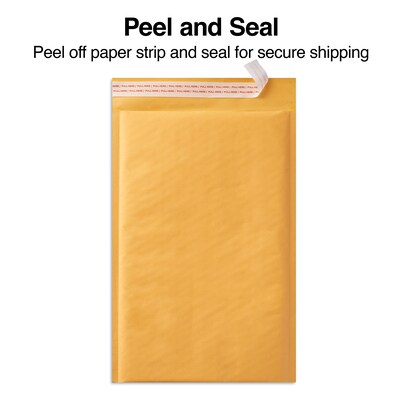 8.5"W x 11"L Peel & Seal Bubble Mailer, #2, 12/Pack (51580-CC)