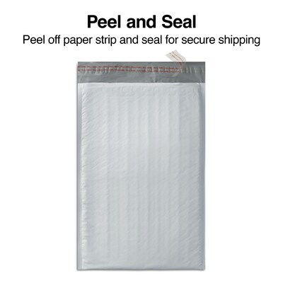 Quill Brand® Brand® 8.5"W x 11"L Peel & Seal Bubble Mailer, #2, 8/Pack (51627-CC)