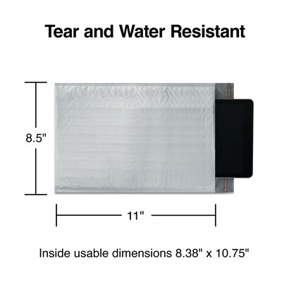 Quill Brand® Brand® 8.5"W x 11"L Peel & Seal Bubble Mailer, #2, 8/Pack (51627-CC)