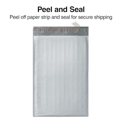 Quill Brand® Brand® 10.5"W x 15"L Peel & Seal Bubble Mailer, #5, 8/Pack (51629-CC)