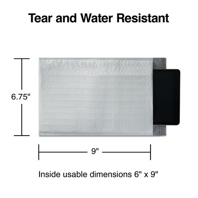 6.75"W x 9"L Self-Sealing Bubble Mailer, #0, 25/Carton (ST56608B)