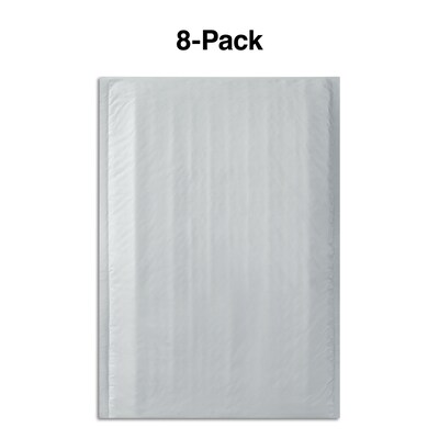 Quill Brand® Brand® 10.5W x 15L Peel & Seal Bubble Mailer, #5, 8/Pack (51629-CC)