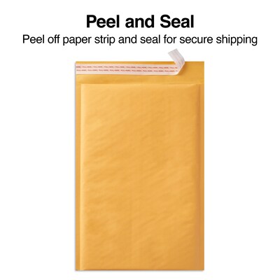 Coastwide Professional™ 15" x 19" Self-Sealing Bubble Mailer, #7, Kraft, 50/Carton (CW56596B)